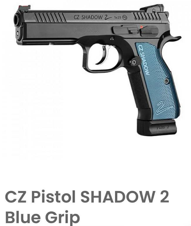 CZ Shadow 2 Blue Grip
