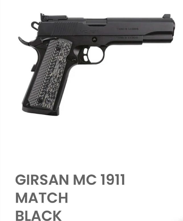 Girsan MC 1911 Match Black